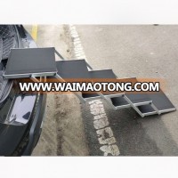 Folding  portable aluminum dog stairs dog steps folding pet dog ramp for suv car pet loader