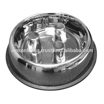 Metal Pure Steel Slow Feeding Bowl